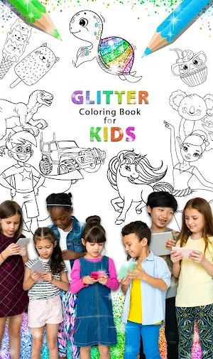 Glitter Coloring Book for Kids: Kids Games Screenshot 0