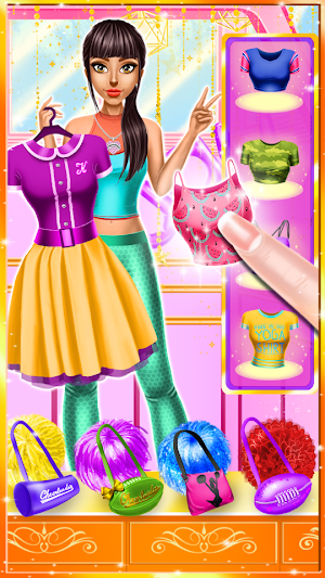 Cheerleader Magazine Dress Up Screenshot 2