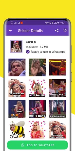 WASticker - Wendy Guevara Screenshot 1