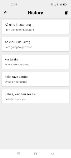 Lithuanian  English Translator Screenshot 2