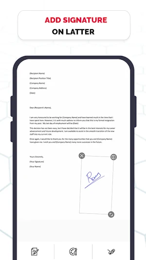 Digital Signature & E-Signature on Photo Screenshot 2