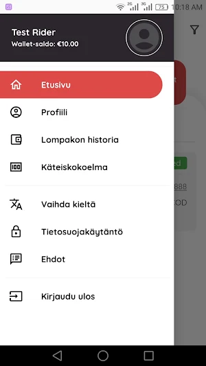 Lähettikumppani Screenshot 1
