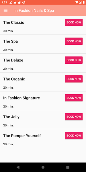 In Fashion Nails & Spa Screenshot 2