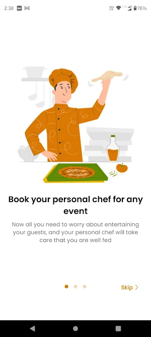 Bookmychef online Screenshot 0