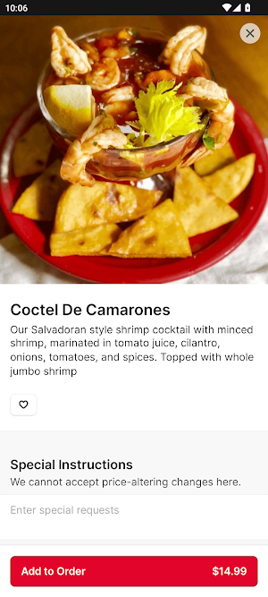 Los Chorros Restaurant Screenshot 3