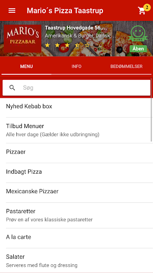 EatOnline - Bestil Take Away Screenshot 2