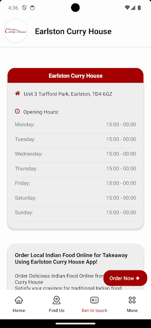 Earlston Curry House Screenshot 2