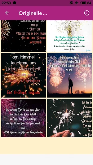 Neujahrswünsche Screenshot 2