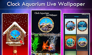 Clock Aquarium Live Wallpaper Screenshot 0