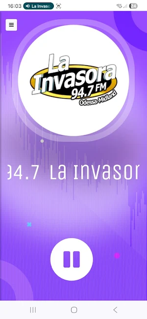 La Invasora 94.7 Fm Screenshot 0