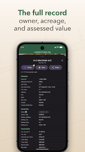 Landstats Property Data App Screenshot 1