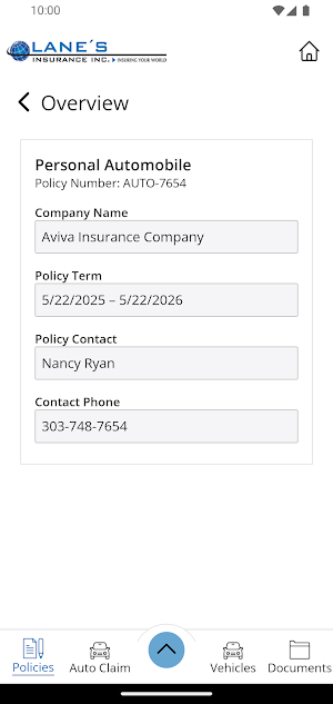 Lane's Insurance Mobile Screenshot 3