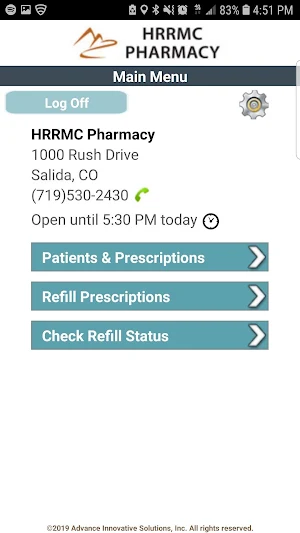 HRRMC Pharmacy Screenshot 1
