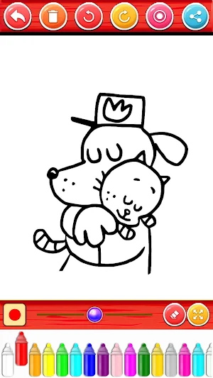 Dog Man Coloring Book Screenshot 2
