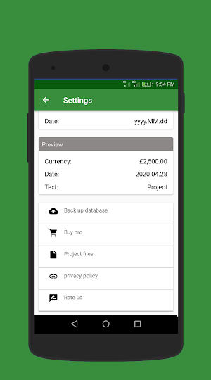Project Expense Tracker Screenshot 3
