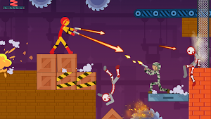 Stickman Destroy - Super Warriors Destruction Screenshot 1
