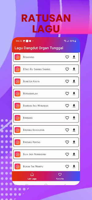Dangdut Orgen Tunggal Offline Screenshot 1