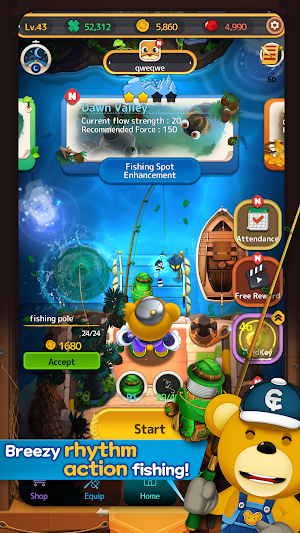 Cartoon Fishing Screenshot 1