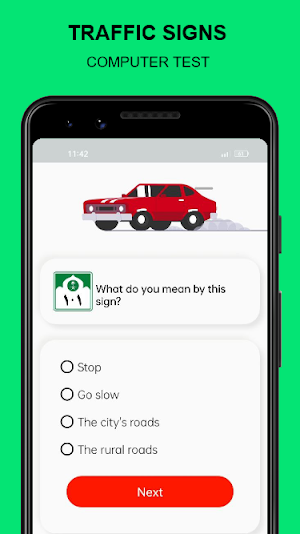 Saudi Driving Computer Test -D Screenshot 1