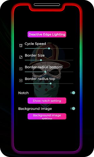 Border Light Live Wallpaper - LED Coler Border Screenshot 3