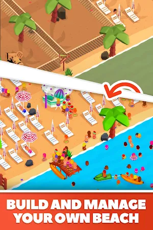 Idle Beach Tycoon : Cash Manager Simulator Screenshot 0