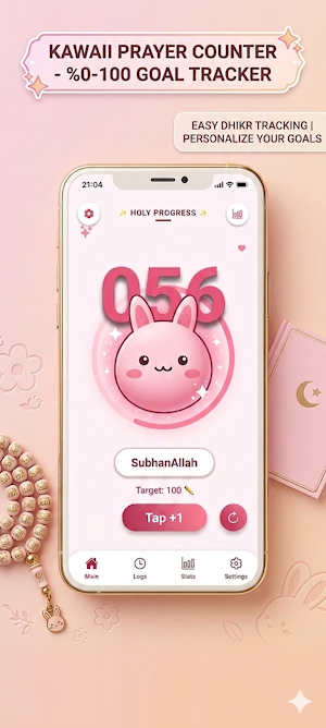 Kawaii Tasbih: Dhikr Counter Screenshot 0