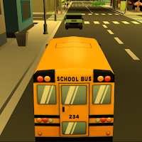 School Bus Driving Pizza Shop