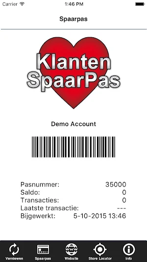 Klantenspaarpas Screenshot 0