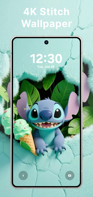 Stitch Live Wallpaper Cute HD Screenshot 2