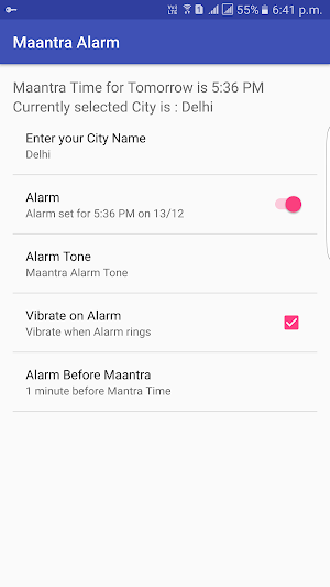Maantra Alarm Screenshot 1