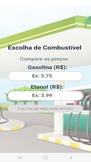calculador de combustível Screenshot 2