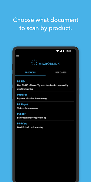 Microblink Vision Screenshot 0