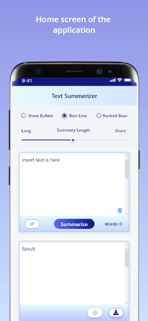 Text Summarizer Screenshot 1