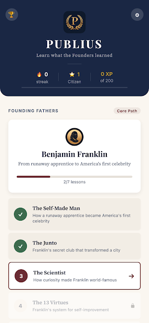 Publius: Learn Like a Founder Screenshot 0