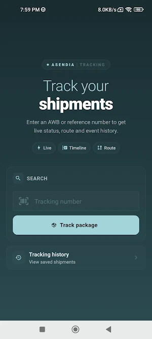 Asendiatracking - Parcel Track Screenshot 0