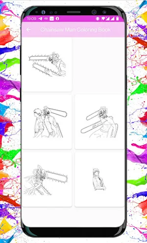 Chainsaw Man Coloring Book Screenshot 0