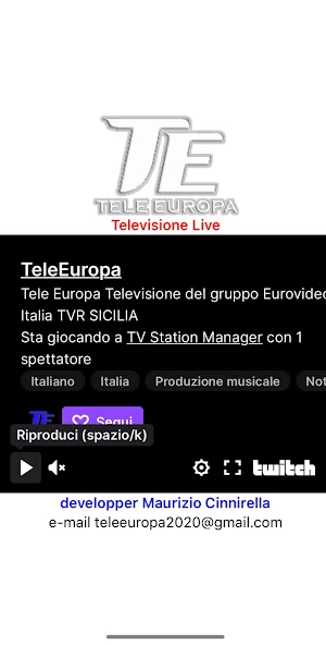 Tele Europa Screenshot 2