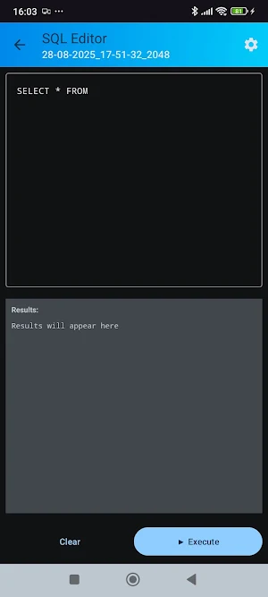 EliSQLite Screenshot 1
