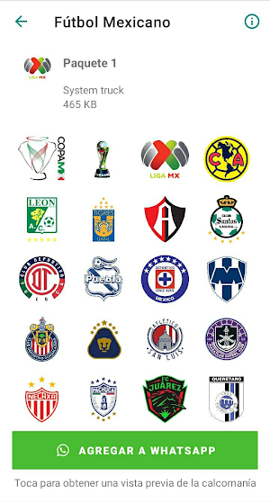 Stickers de Fútbol Mexicano Screenshot 0