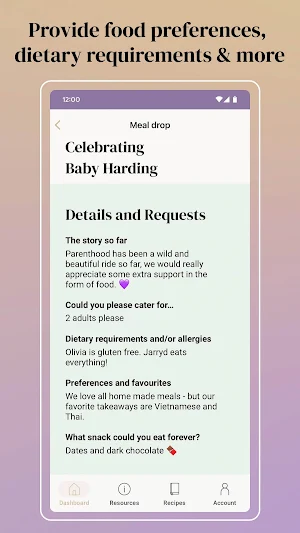 Nourishin: meal support Screenshot 1