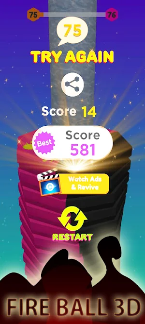 Fire Ball Tower 3D Screenshot 2