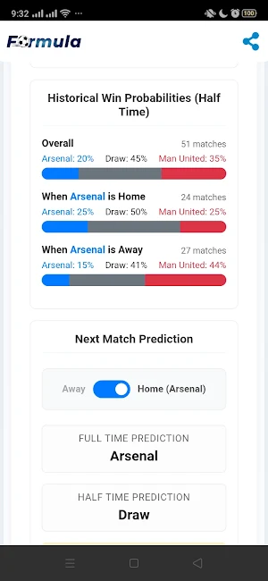 Formula Football Analytics Screenshot 3
