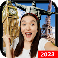 Travel background photo editor