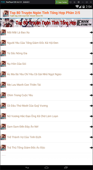 Top 80 Truyện Ngôn Tình Tổng Hợp 2/5 Screenshot 2