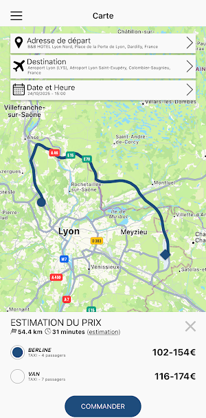 TAXI MÉTROPOLE 69 Screenshot 2