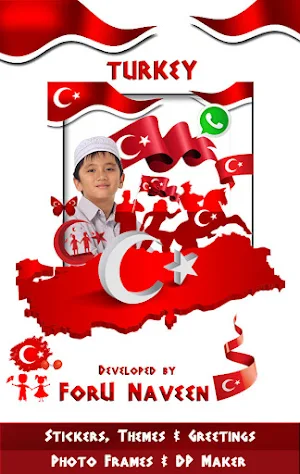 Turkey DP Maker & Stickers Screenshot 0