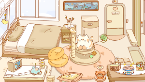 고양이 호텔: 귀여운 힐링 경영 타이쿤 게임 Screenshot 0