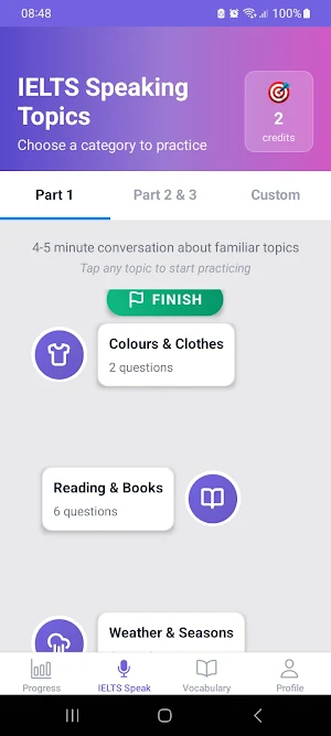 Fluencica: IELTS Speaking Test Screenshot 3