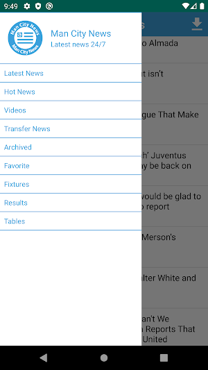 Manchester City Breaking News Screenshot 2