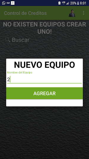 Control de Creditos Screenshot 1